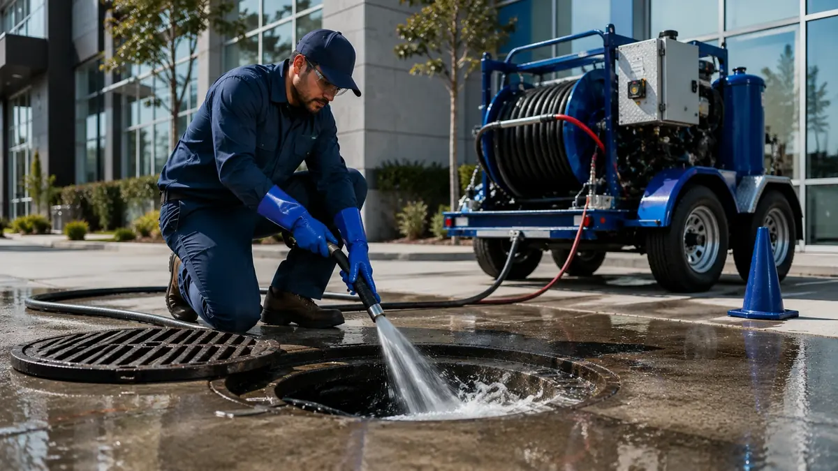 Commercial Hydro Jet Drain Cleaning in Exeter