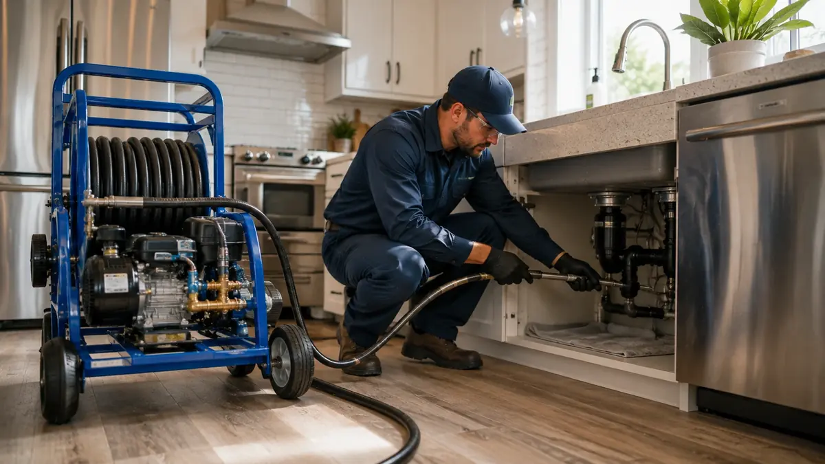 Kitchen Drain Hydro Jetting in Exeter
