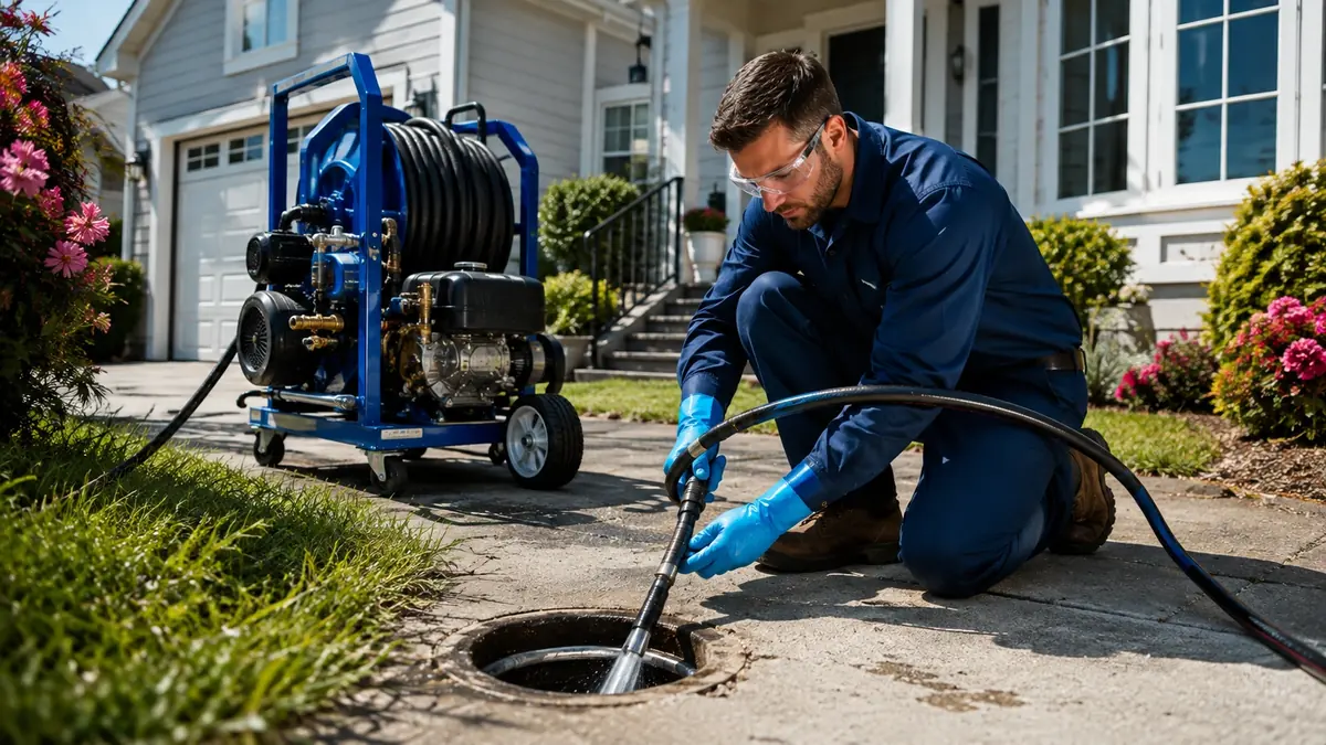 Residential Hydro Jet Drain Cleaning in Exeter
